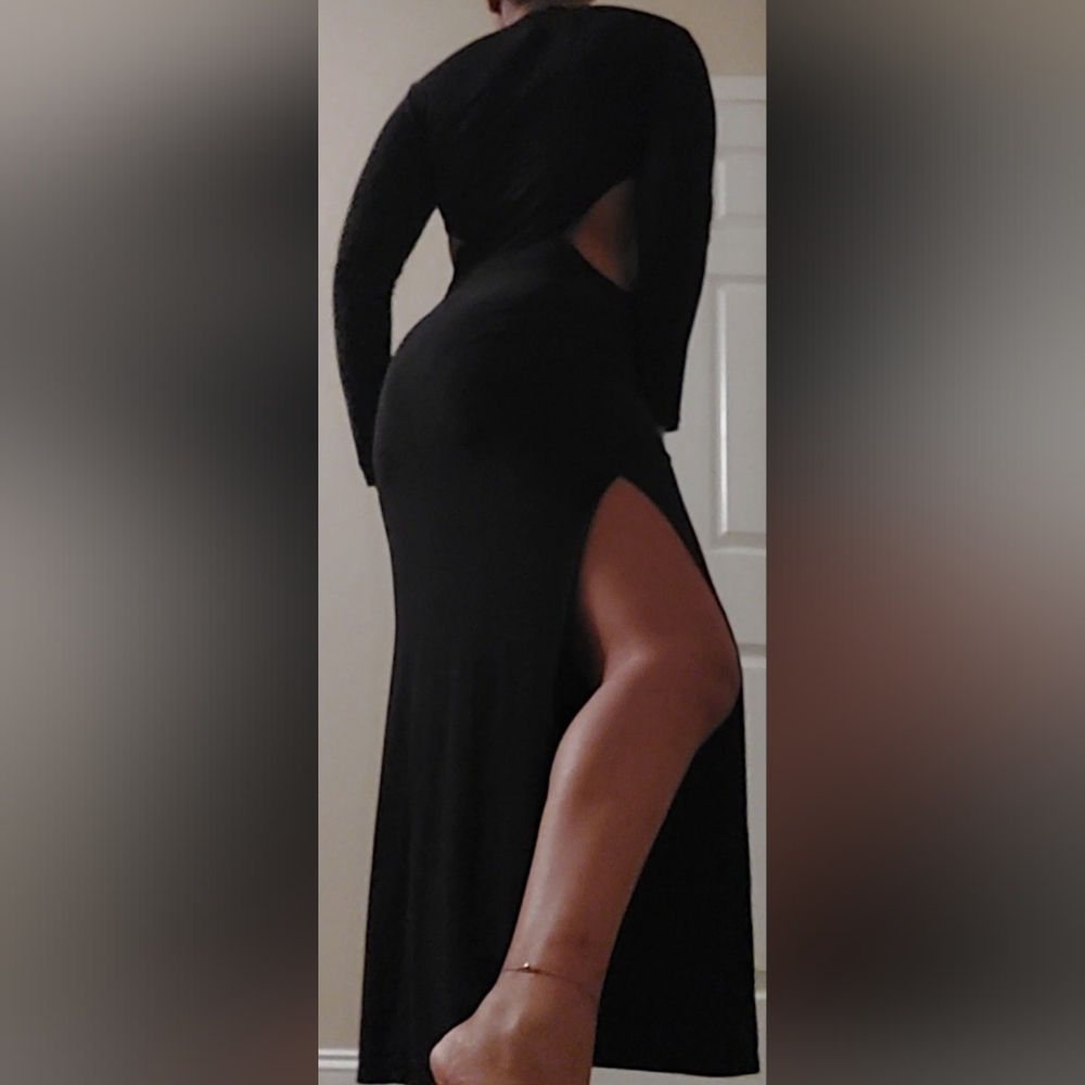 Long Bodycon Slit Dress